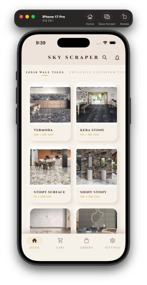 Category grid — Vermoda, Kera Stone, Stony Surface