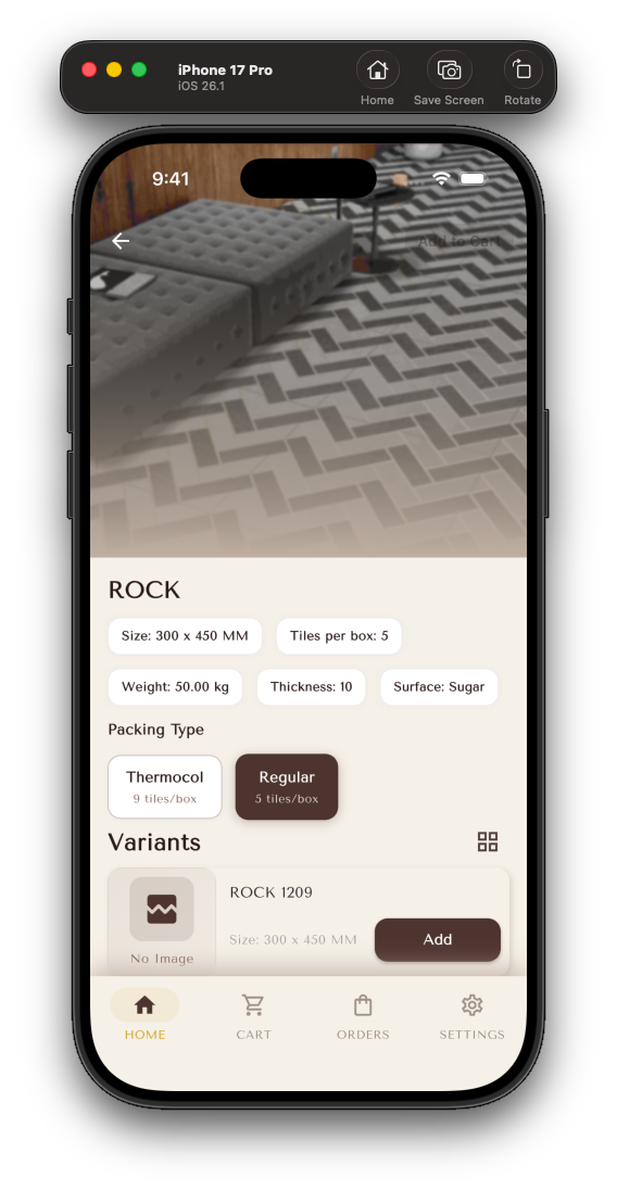 Product detail — ROCK with Thermocol / Regular packing