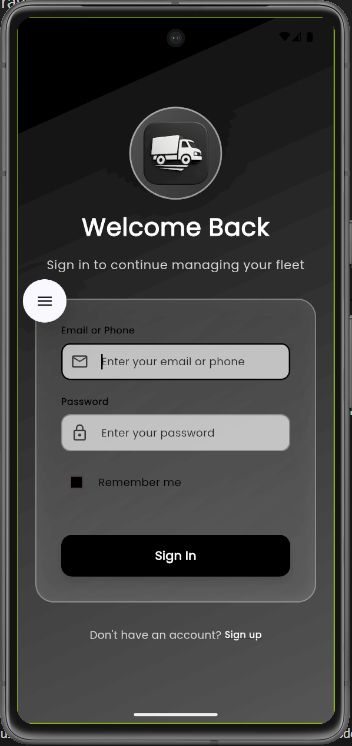 Login Screen