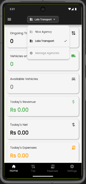 Home Dashboard