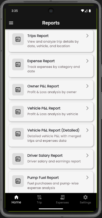 Driver Profile